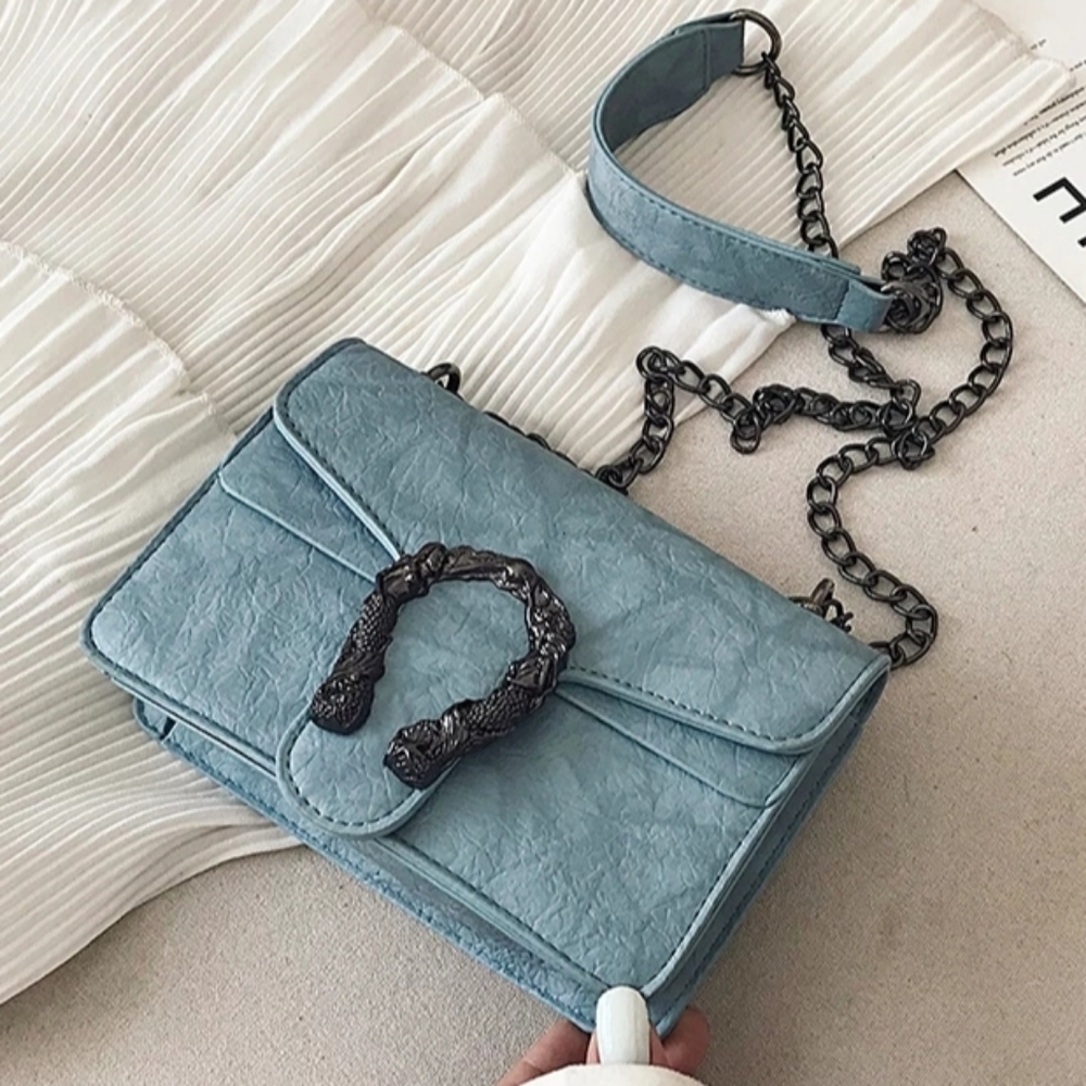 Sale!💙Snake print Shoulder Bag Blue or Brown